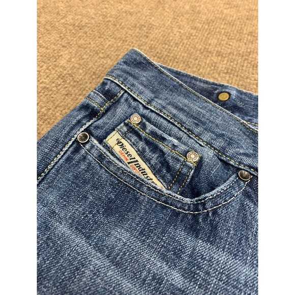 Vintage Diesel Jeans Womens 26 Bootcut Riden Low Rise 100% Cotton Whisker Denim - Picture 3 of 12